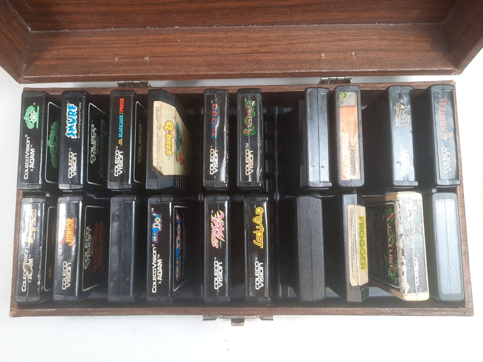 Colecovision w/ Expansion Module 1 & Coleco & Atari Games 6 Controllers