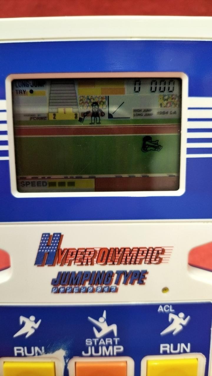 Bandai Hyper Olympic Jumping Type Handheld Game CIB 1983 From Japan A1412