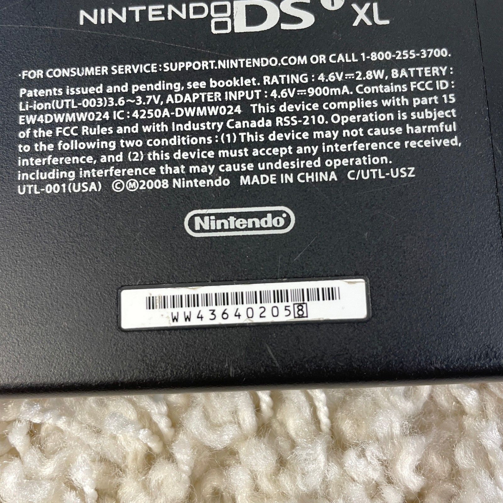 Nintendo DSi XL Midnight Blue Handheld Console System UTL-001 Tested