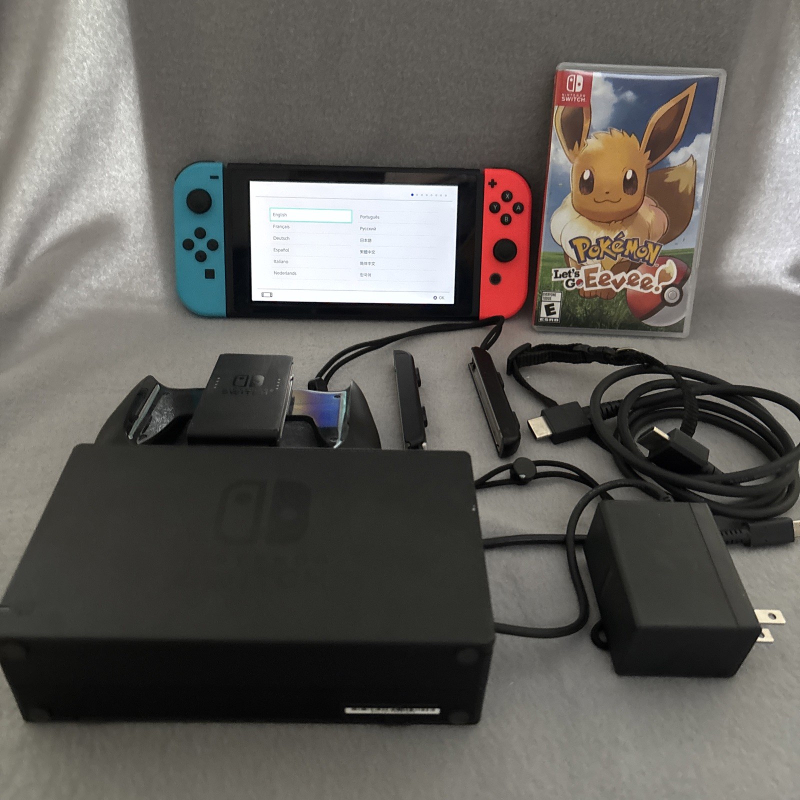 Nintendo Switch Console Bundle (Used) – Great Condition with Pokemon!!!