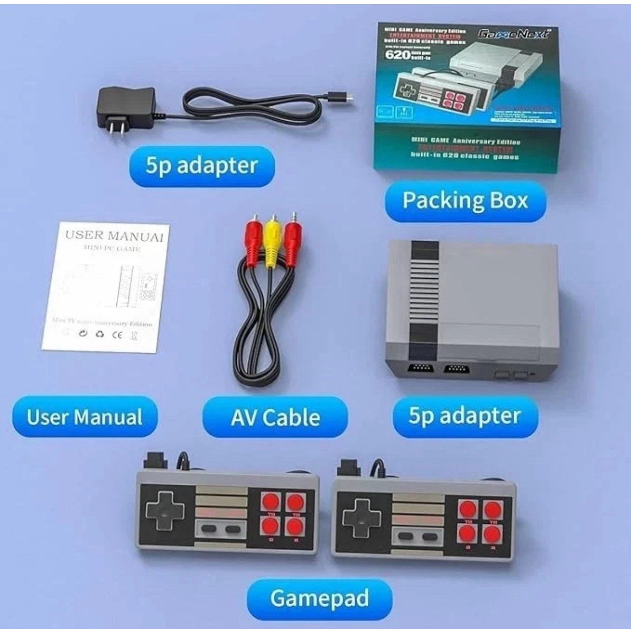 Retro Gaming Console with 620 Built-in Games Classic Gaming Console
