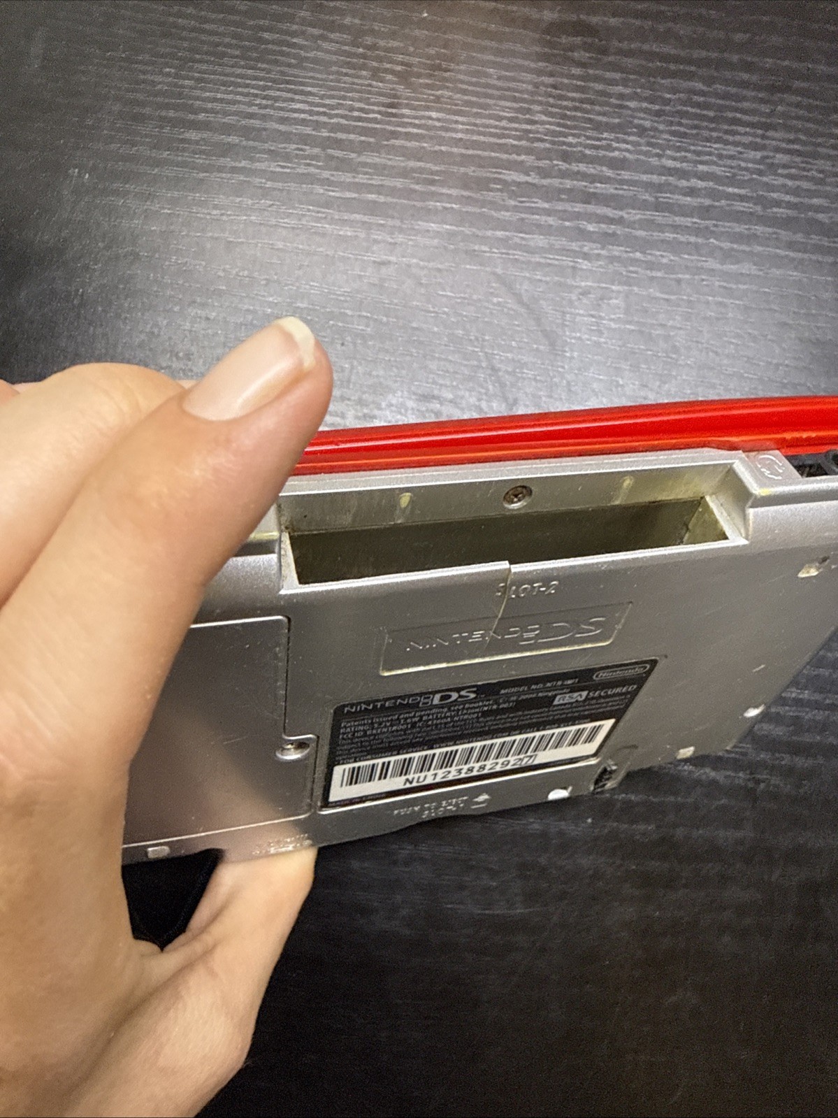 •Cosmetically Flawed/Read First•Nintendo DS Fat/Original/NTR-001 Red