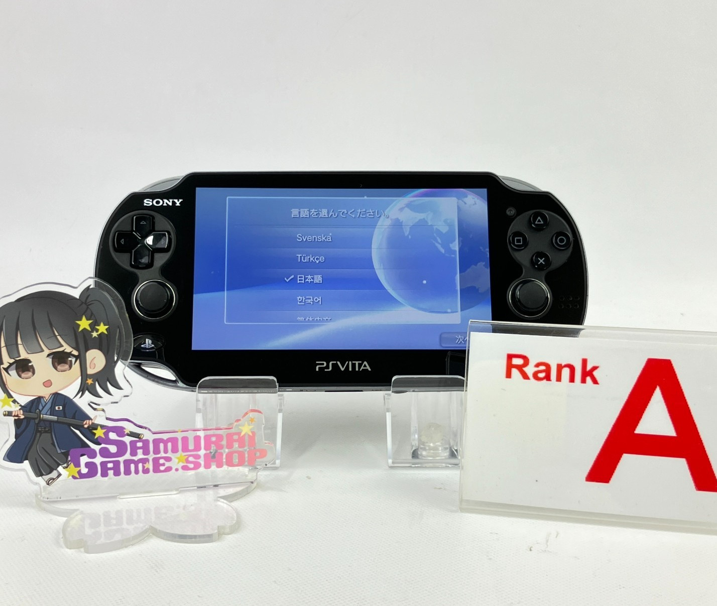 Refurbished PS Vita PCH-1100 Sony PlayStation Crystal Black Console Only Works 3