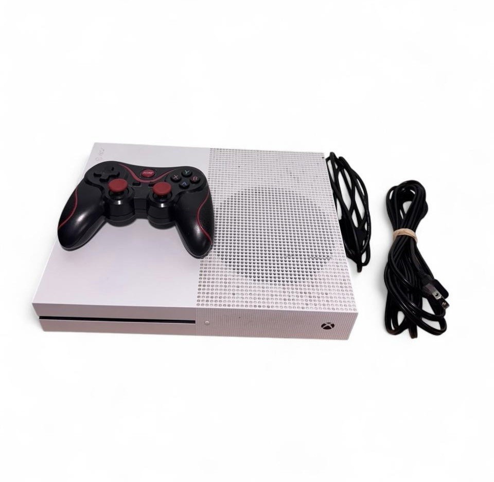 Xbox One S 500gb console white tested & working all cords & controller READ