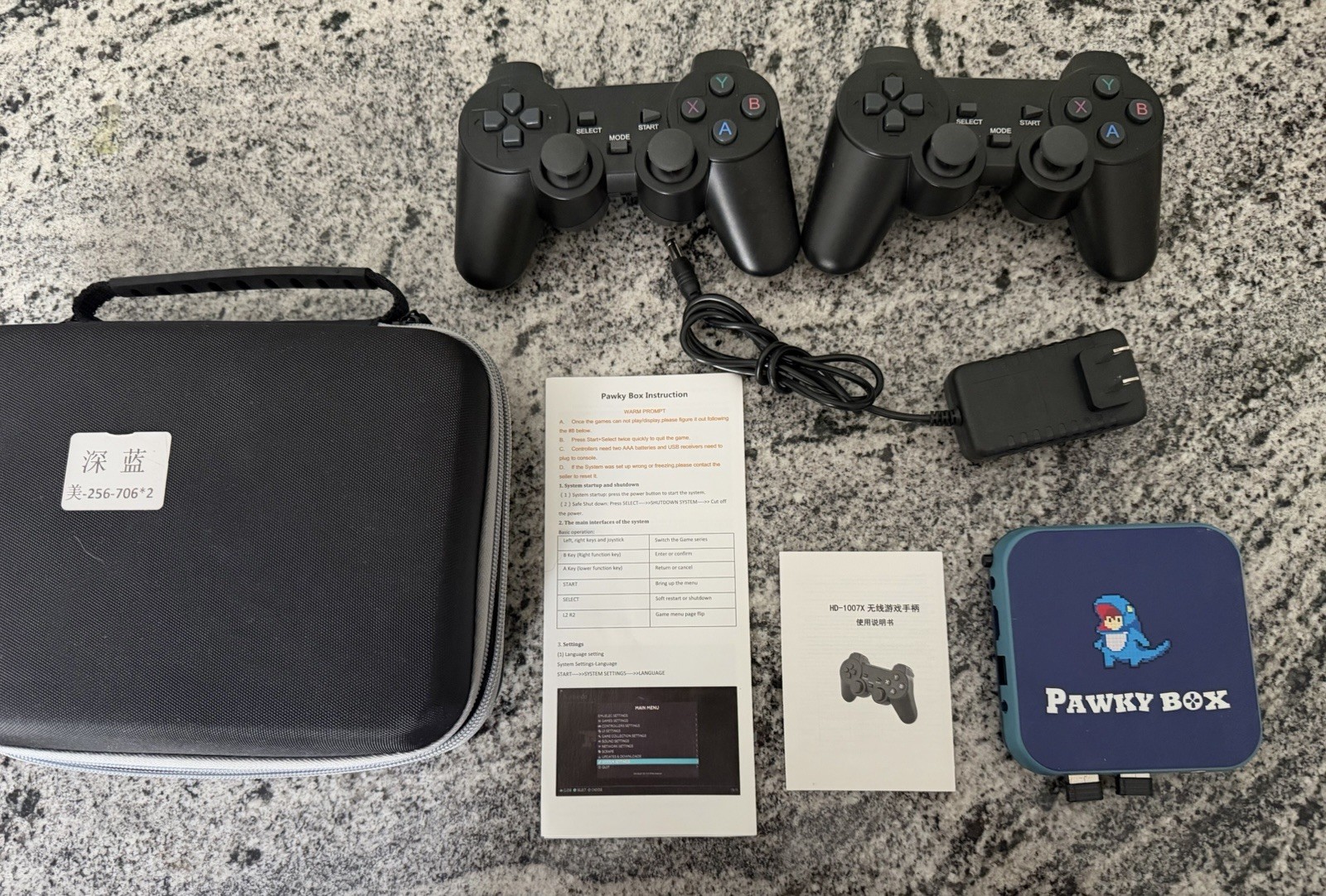 Used Pawky box wiFi Mini TV Kid Retro Wireless Gaming control 50,000 + games