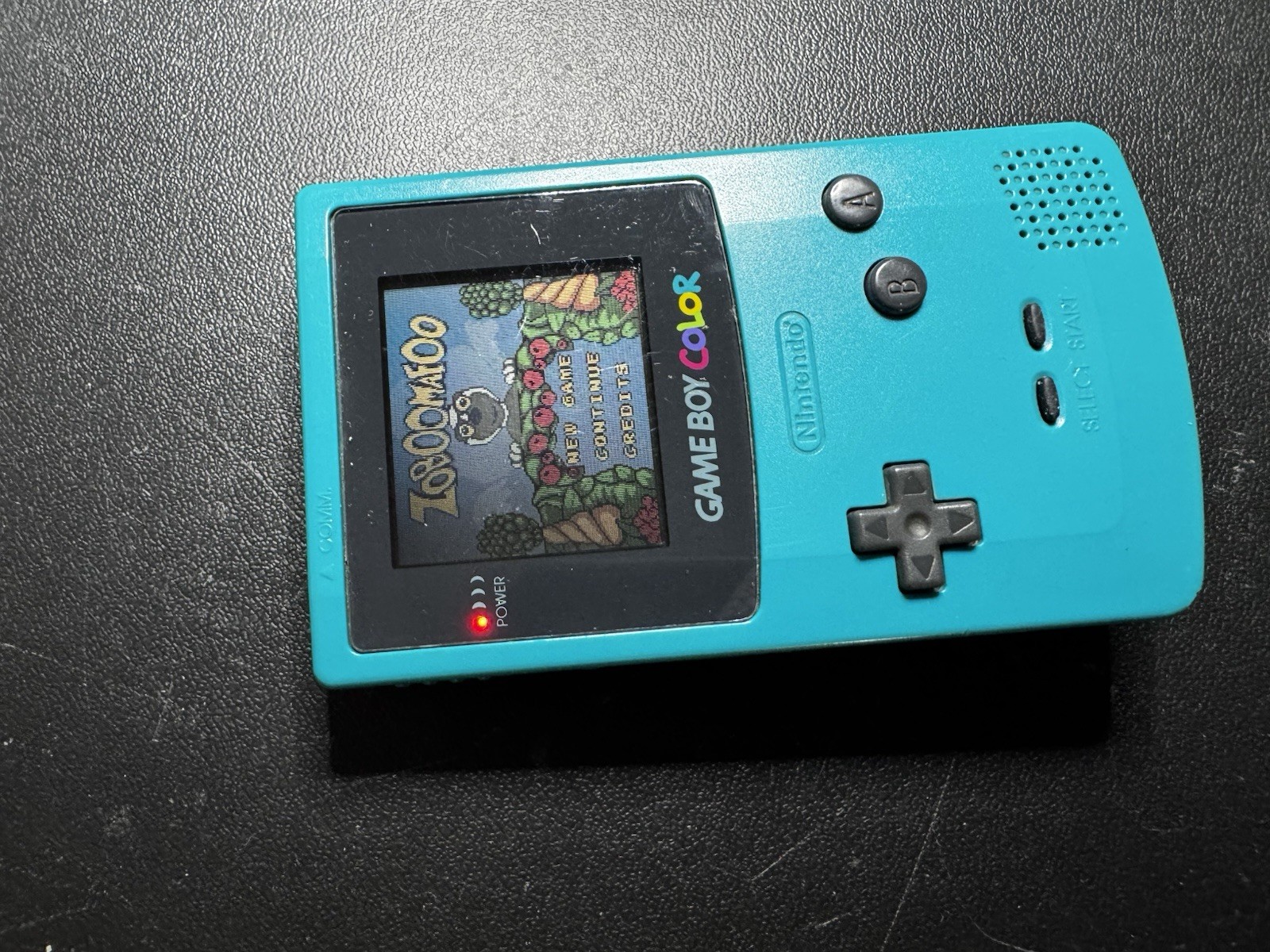 Nintendo Game Boy Color Blue Teal W/ 2 Games Tested Works Zoboomafoo