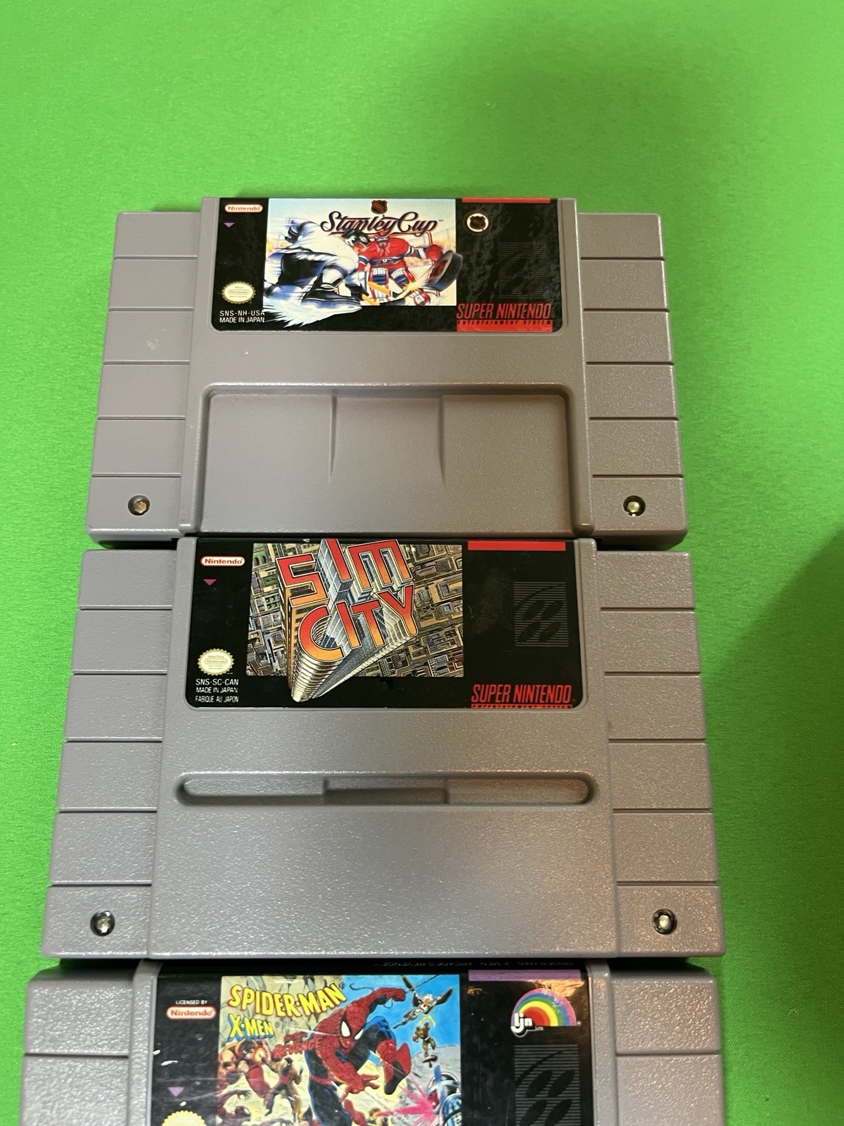 Super Nintendo Console W/ 7 Games 2 Controllers SNES Bundle TESTED & Working￼