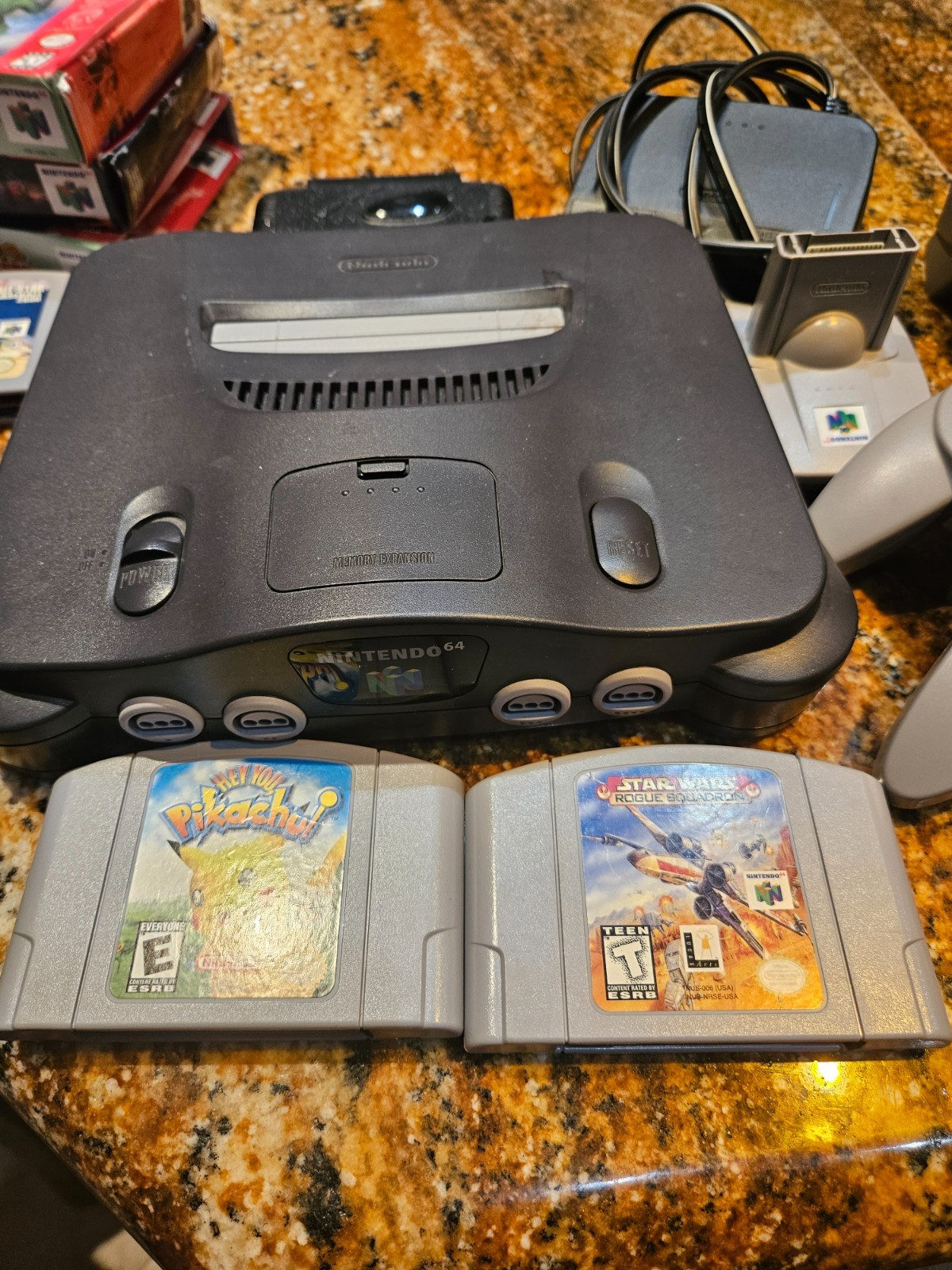 Nintendo 64 Console + 2 Controllers With (9 Games) & Super Nintendo Special & D