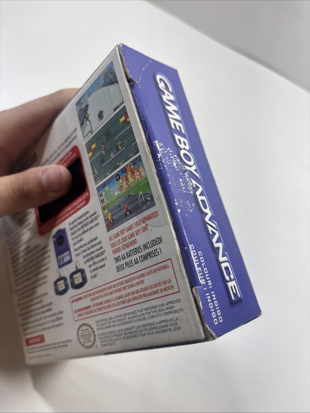Nintendo Game Boy Advance Indigo Purple GBA Complete in Box CIB – WORKS!