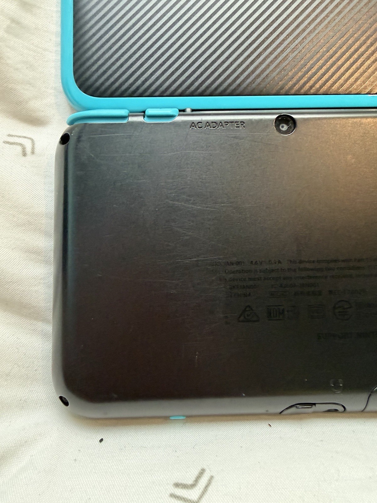 “New” Nintendo 2DS XL Black Turquoise TESTED With Stylus – CONSOLE ONLY- GREAT