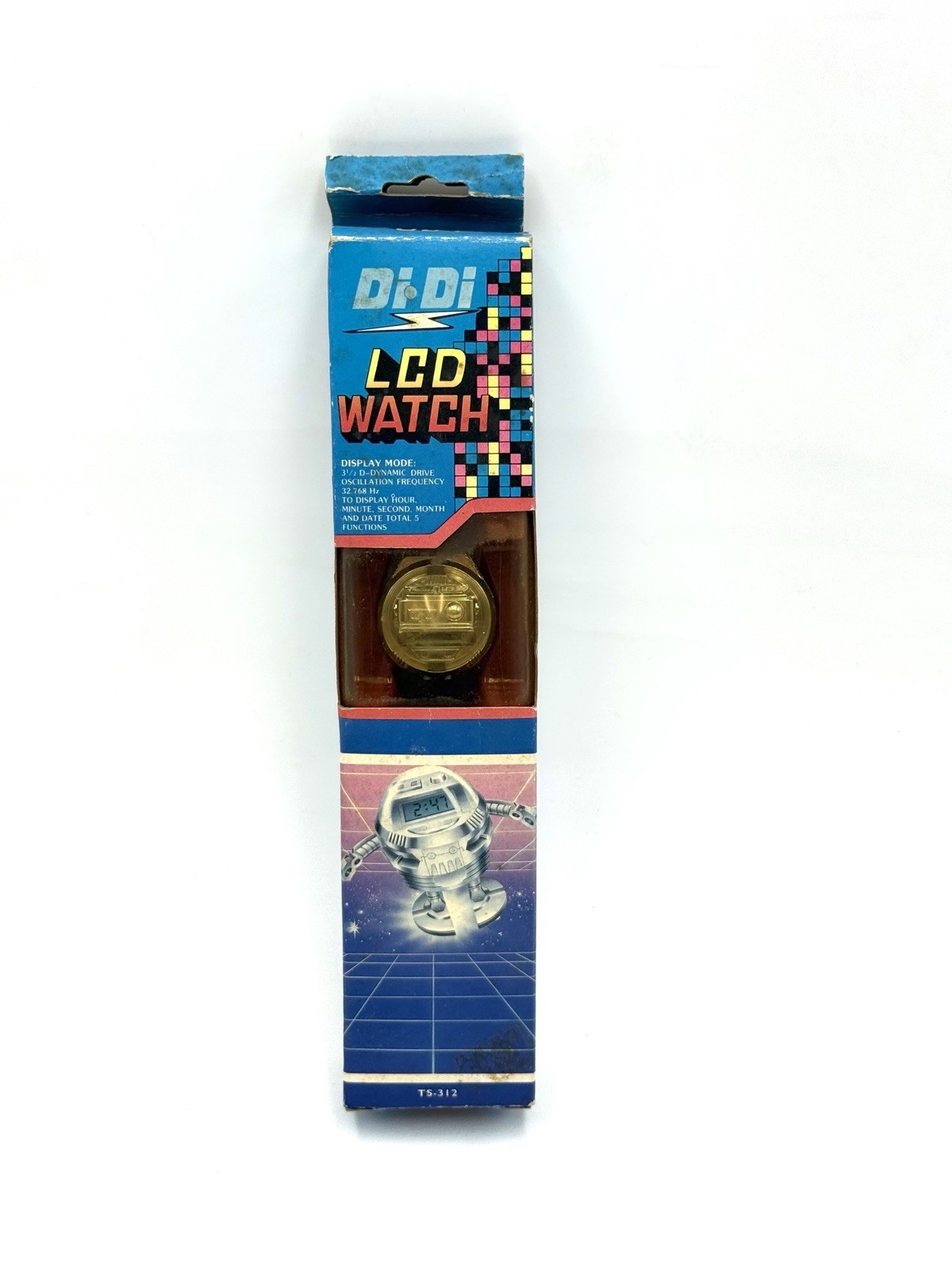 Lcd Watch Robot Sferic Watch New Old Stock 80s Transformers Era# NIB FT7