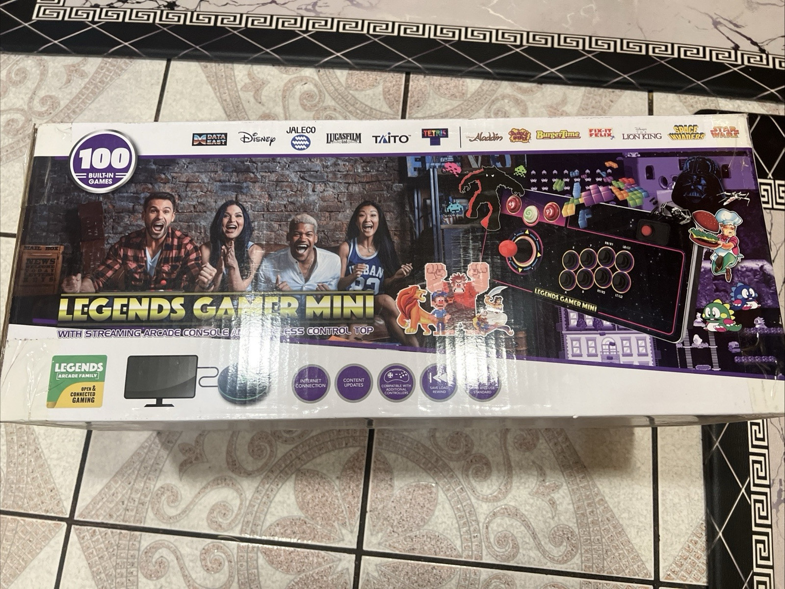 At Games Legends Gamer Mini Arcade Console w/Stream & Wireless Control Top *READ