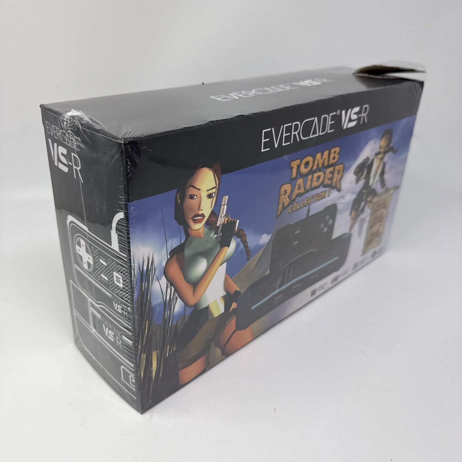 Limited Edition Blaze Evercade VS-R Console with Tomb Raider 1 2 & 3 Box Damage