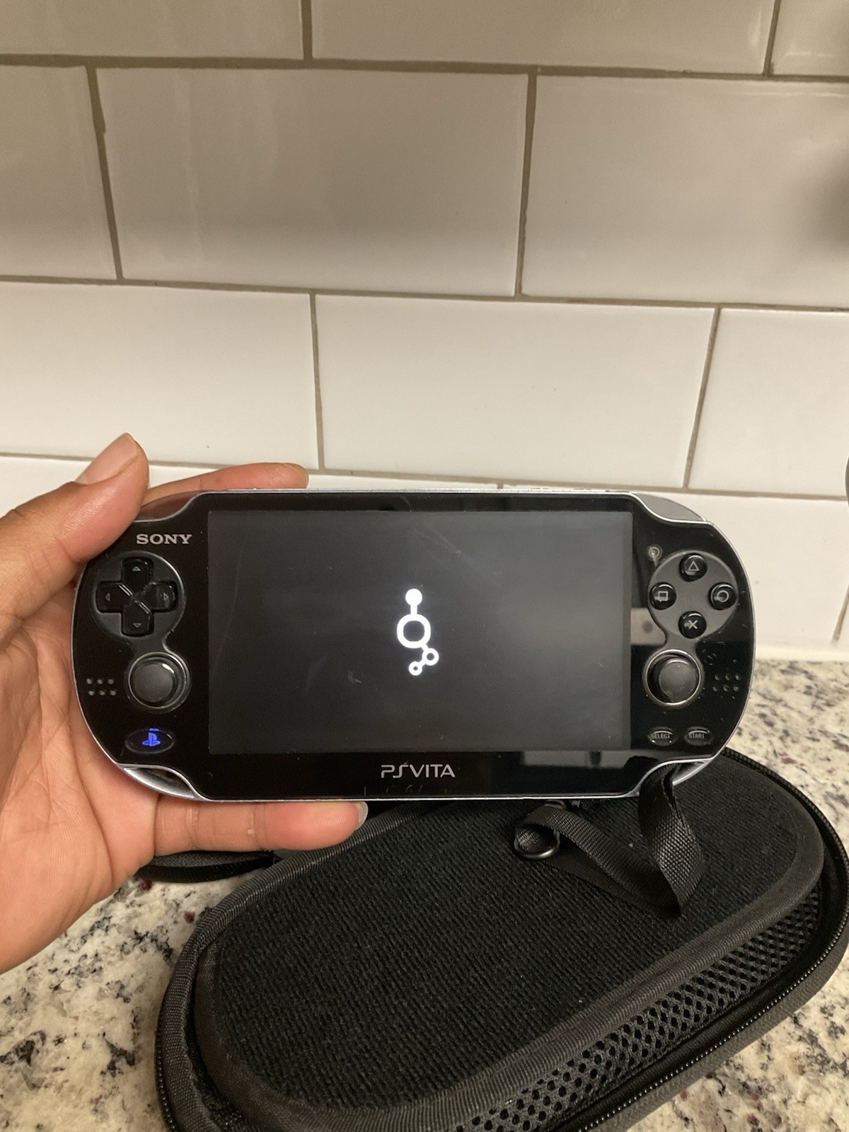 PS Vita PCH-1000 Sony Playstation Black Console with Charger Used and Tested