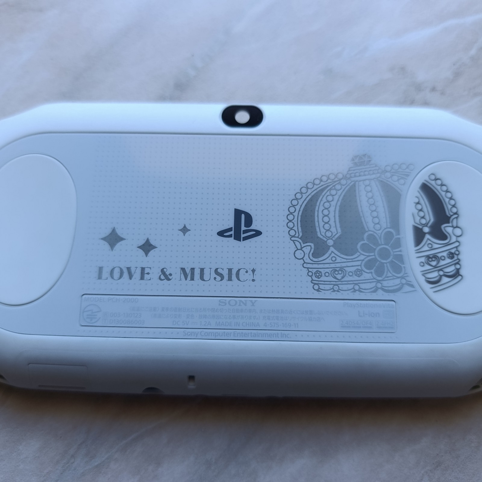 Back Case Sony PS Vita PCH-2000 Uta no Prince-sama music3 White Crown Edition