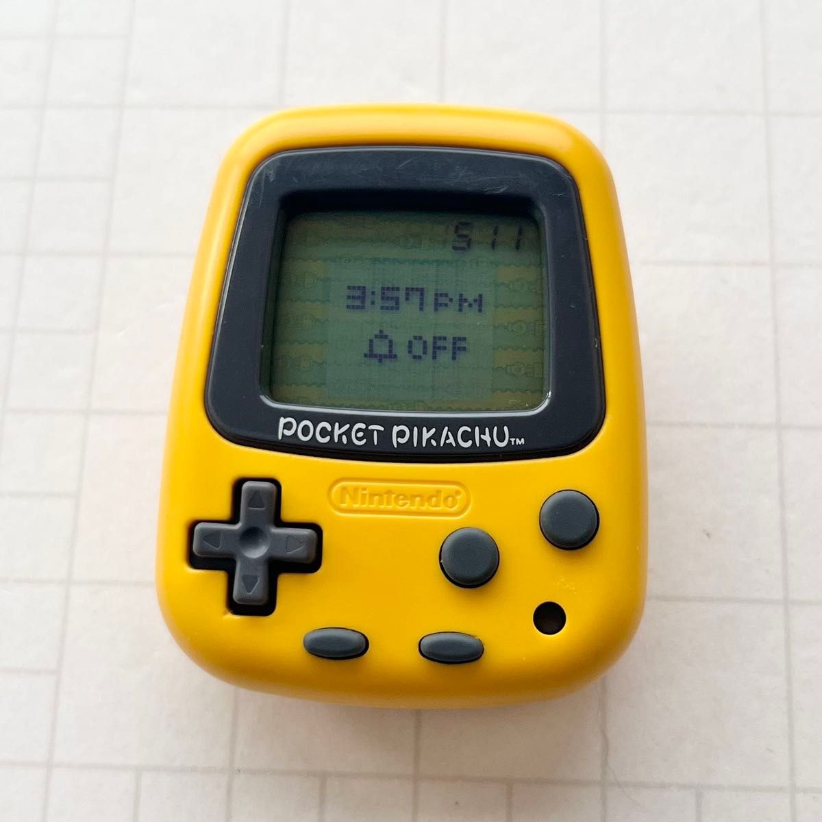 Nintendo Pocket Pikachu Yellow MPG-001 Pedometer Tested Working Cleaned Japan