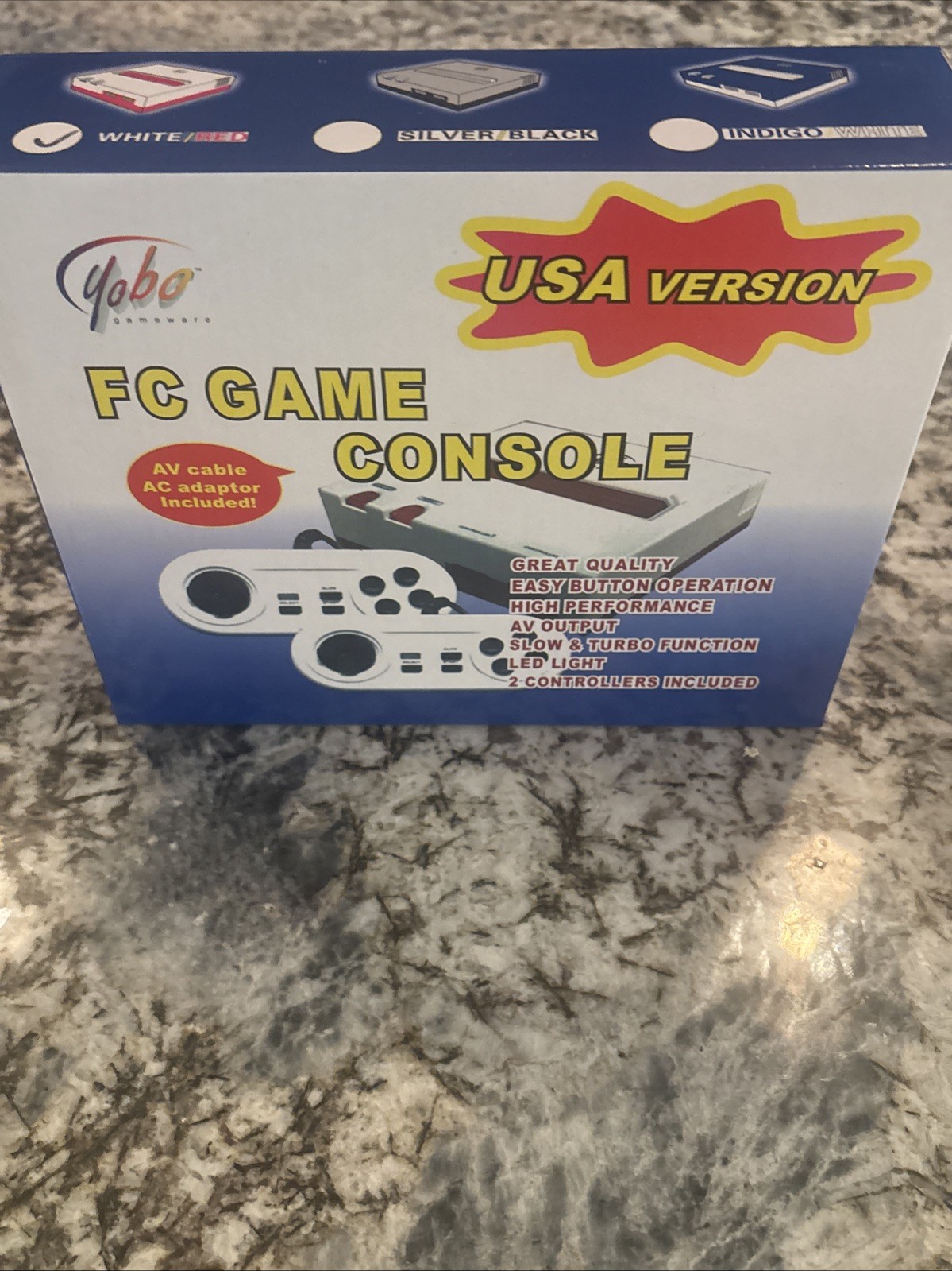 NEW White And Red Yobo Fc Video Game Console to Play NES 8 Bit Nintendo Games
