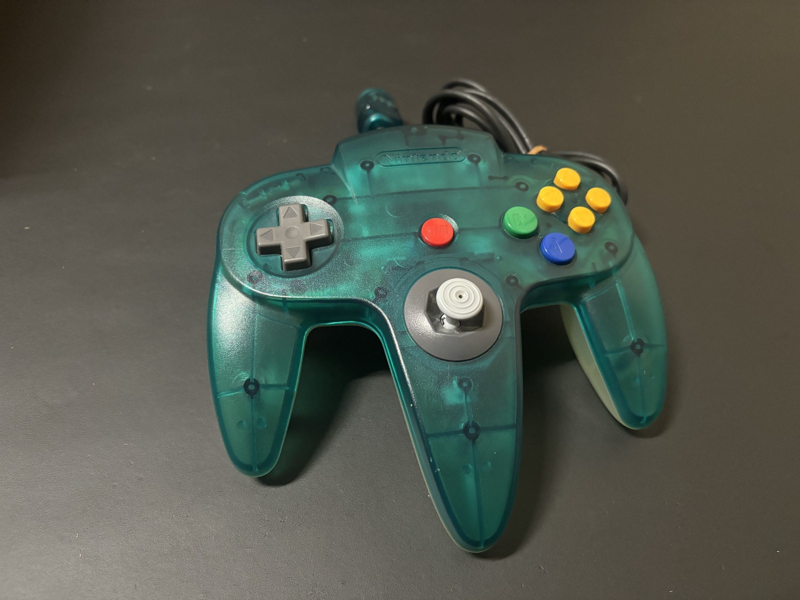 Nintendo 64 N64 Console Clear Blue Controller Pokemon Stadium 0 Tested Working