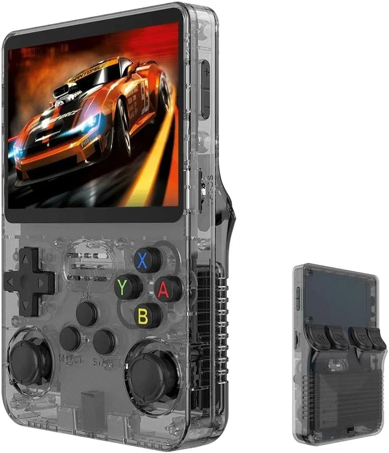 R36S Retro Handheld Video Game Console Linux System 3.5 Inch IPS Screen 128GB