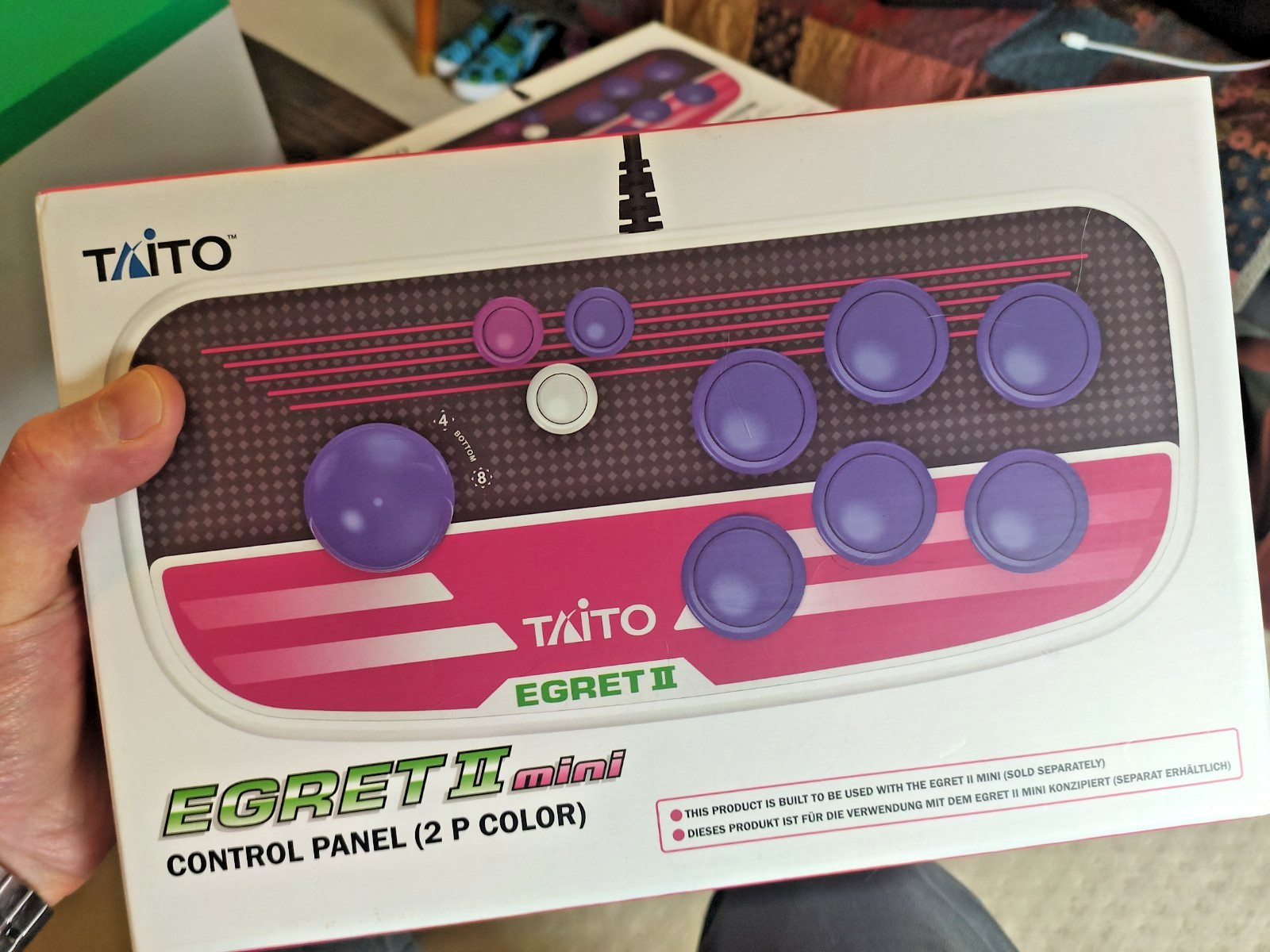 Taito Egret 2 Mini + Arcade Memories VOL.1 & 2 Set, 2X Joysticks, Control Pad US
