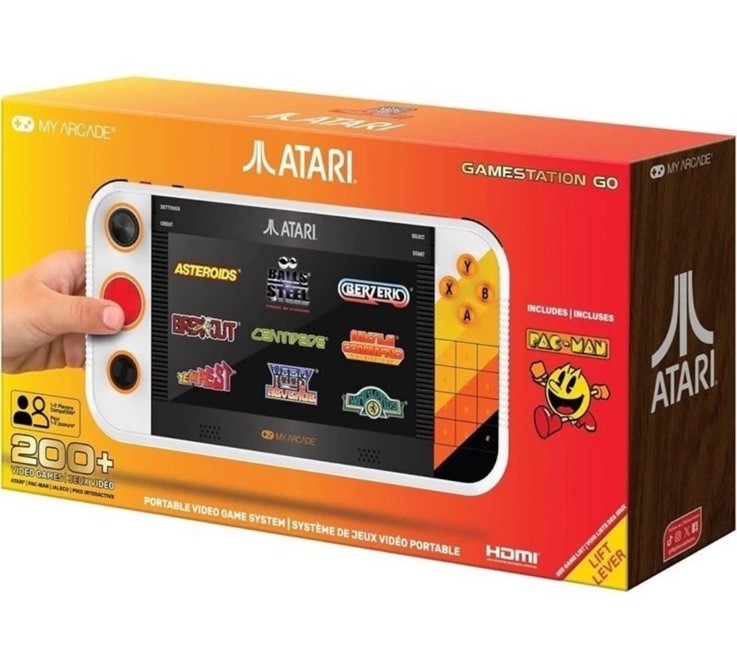 Atari My Arcade Gamestation Go Handheld Gaming System W/ 200+ Games Rechargeable