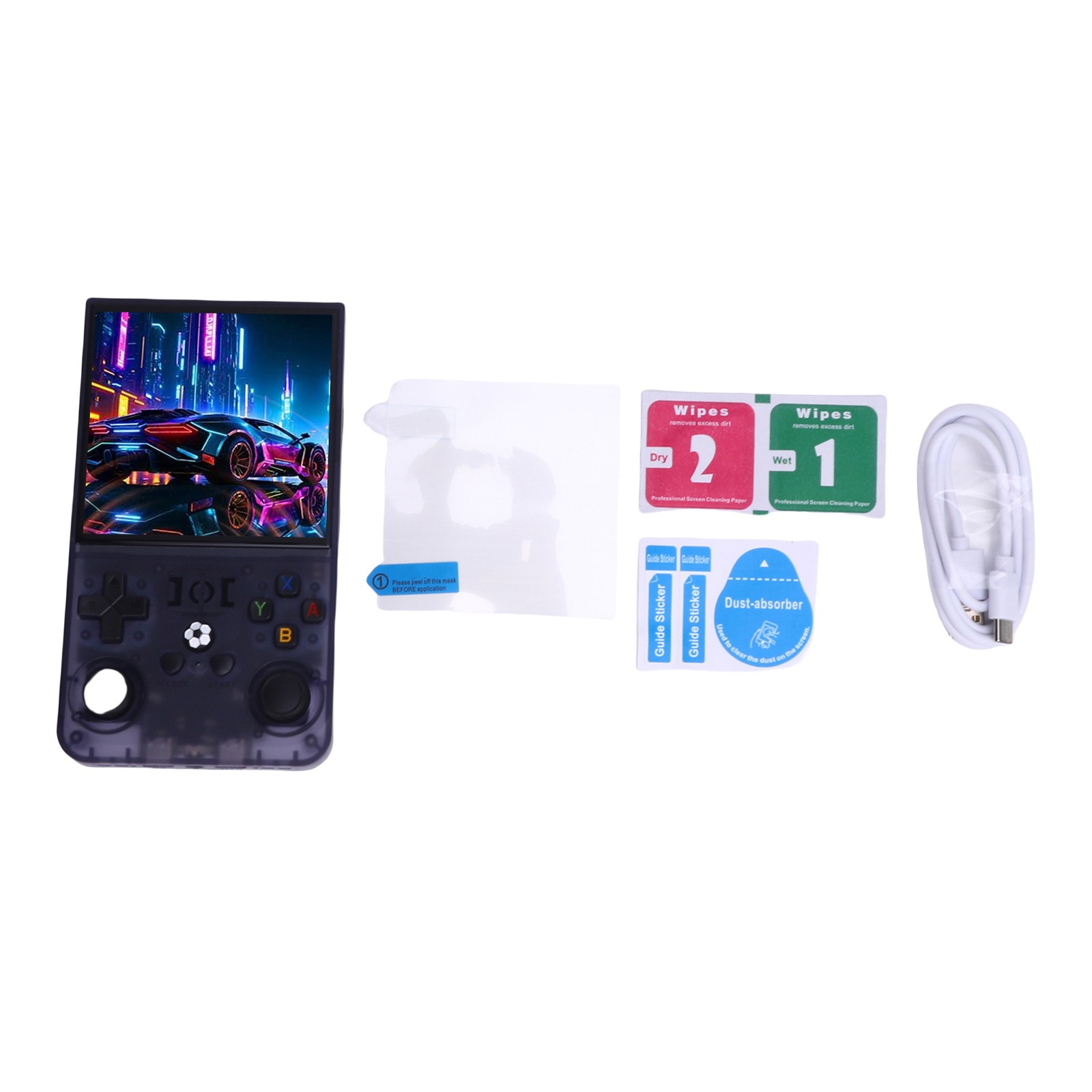 Handheld Game Console For System Translucent Grey 4 Inch 720×720 Scre BHOK