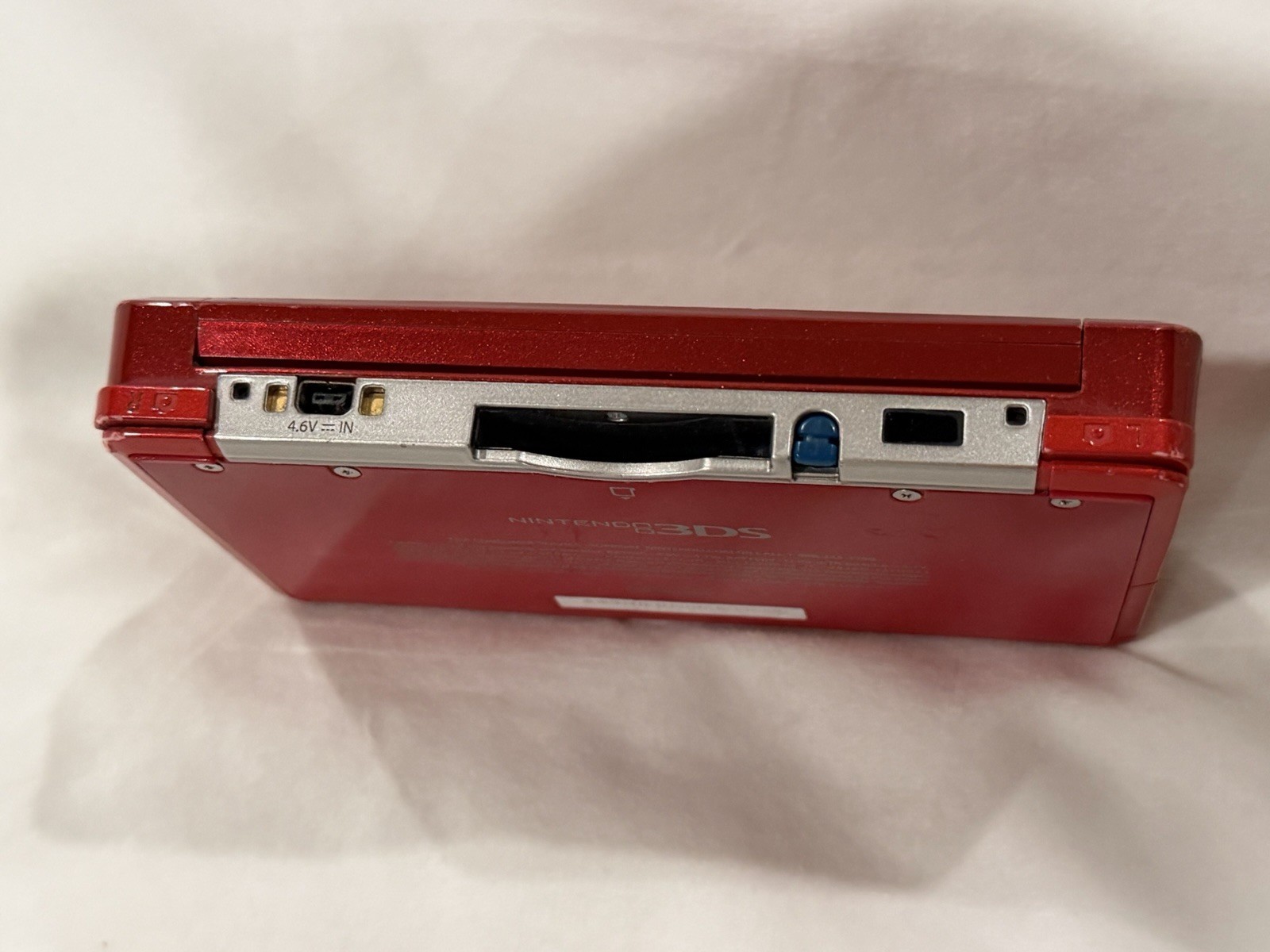 Nintendo 3DS Flame Red CTR-001 USA with 4 Games Mario & Sonic , Raving Rabbids