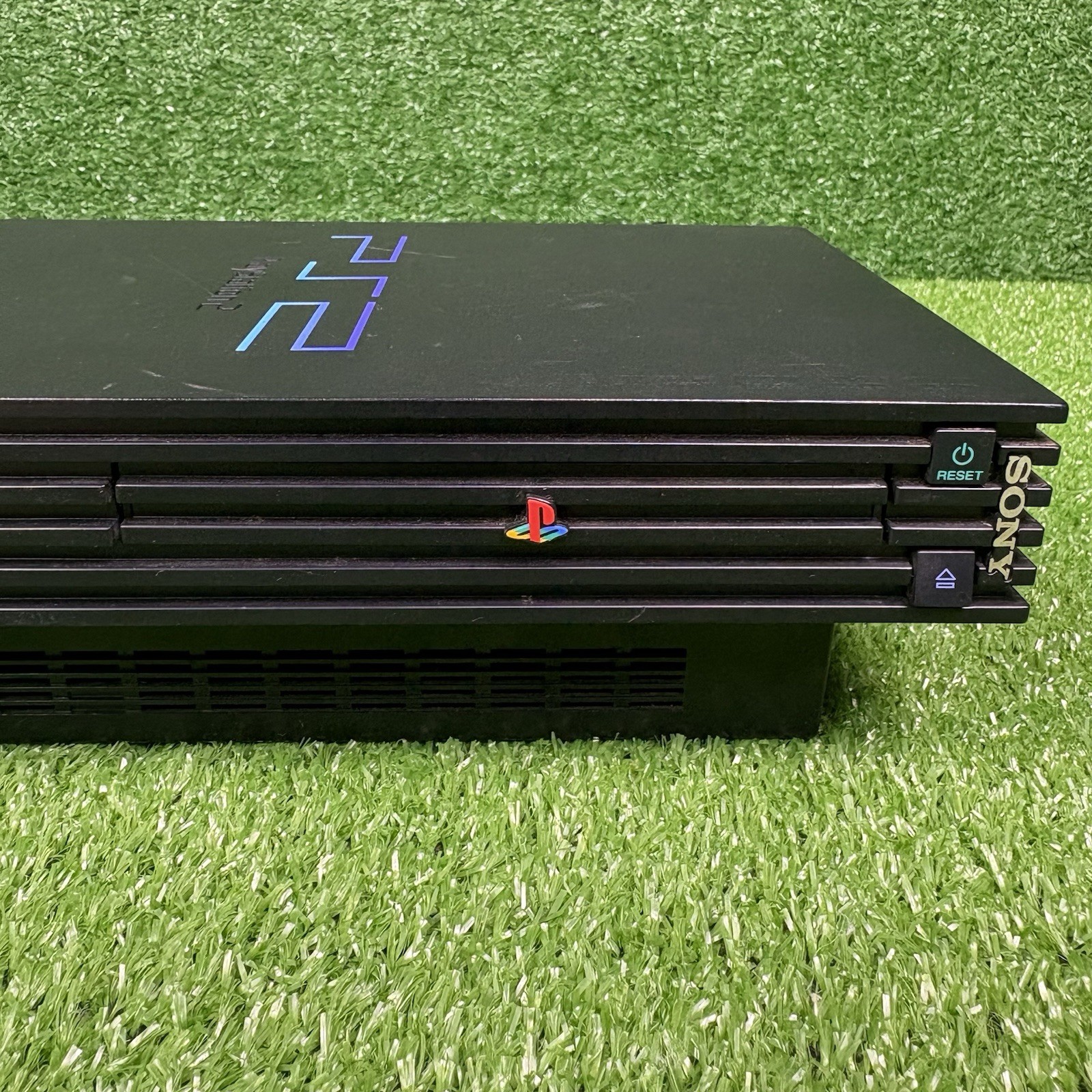 Sony Playstation 2 PS2 Game System Bundle W/ 2 Controllers, 6 Games & Beat Pad