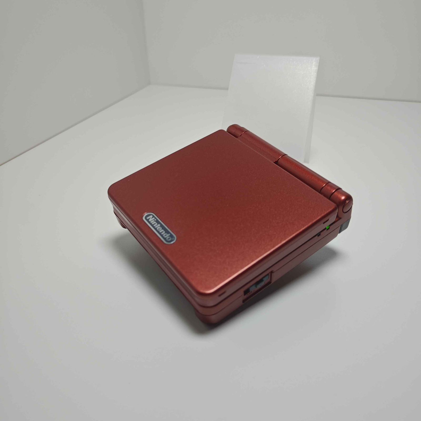 Nintendo Game Boy Advance SP – Flame Red AGS-101 V2 IPS Backlit Mod Ruby Red