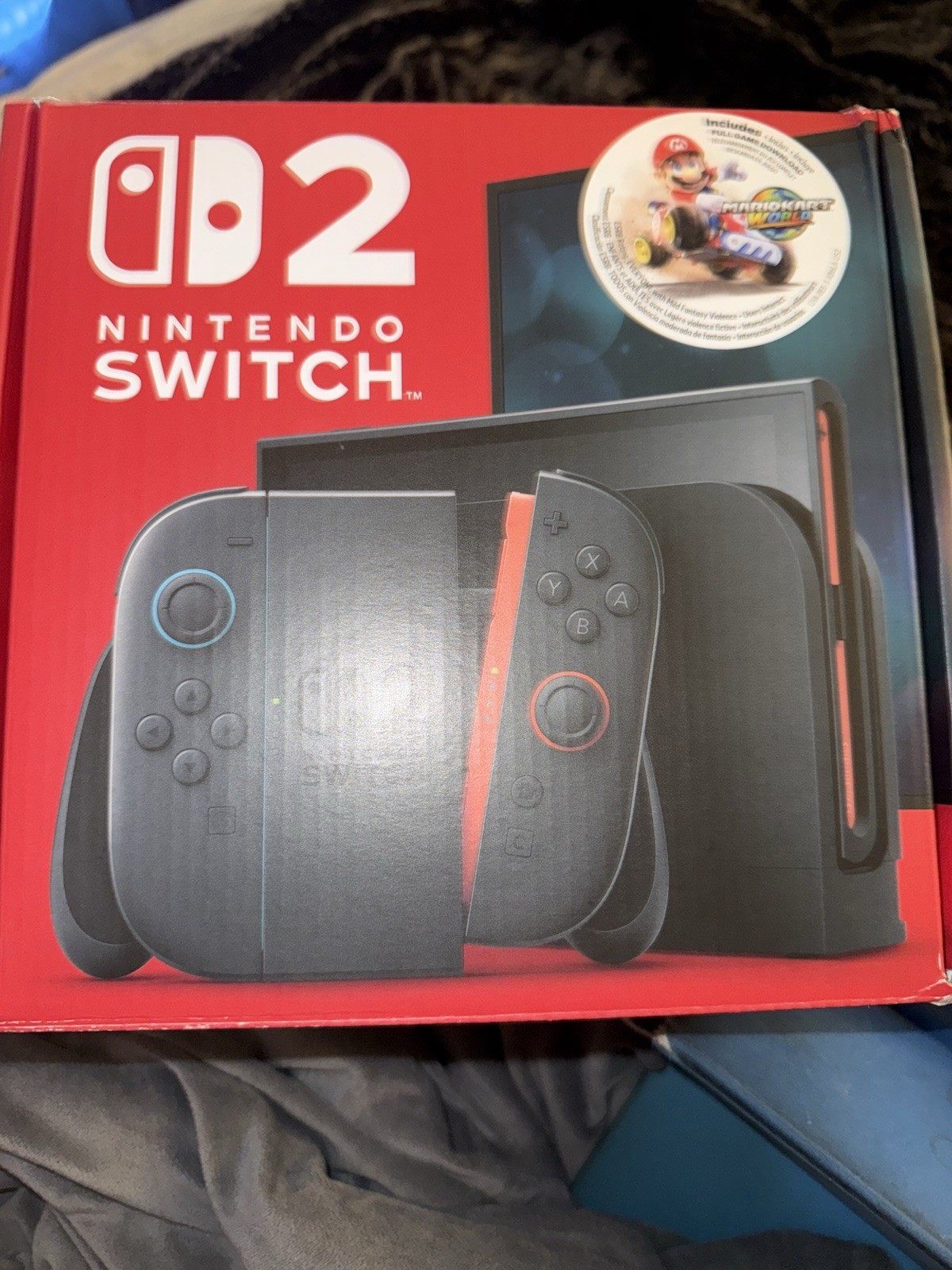 Nintendo Switch 2 Box Only Mario Kart Print