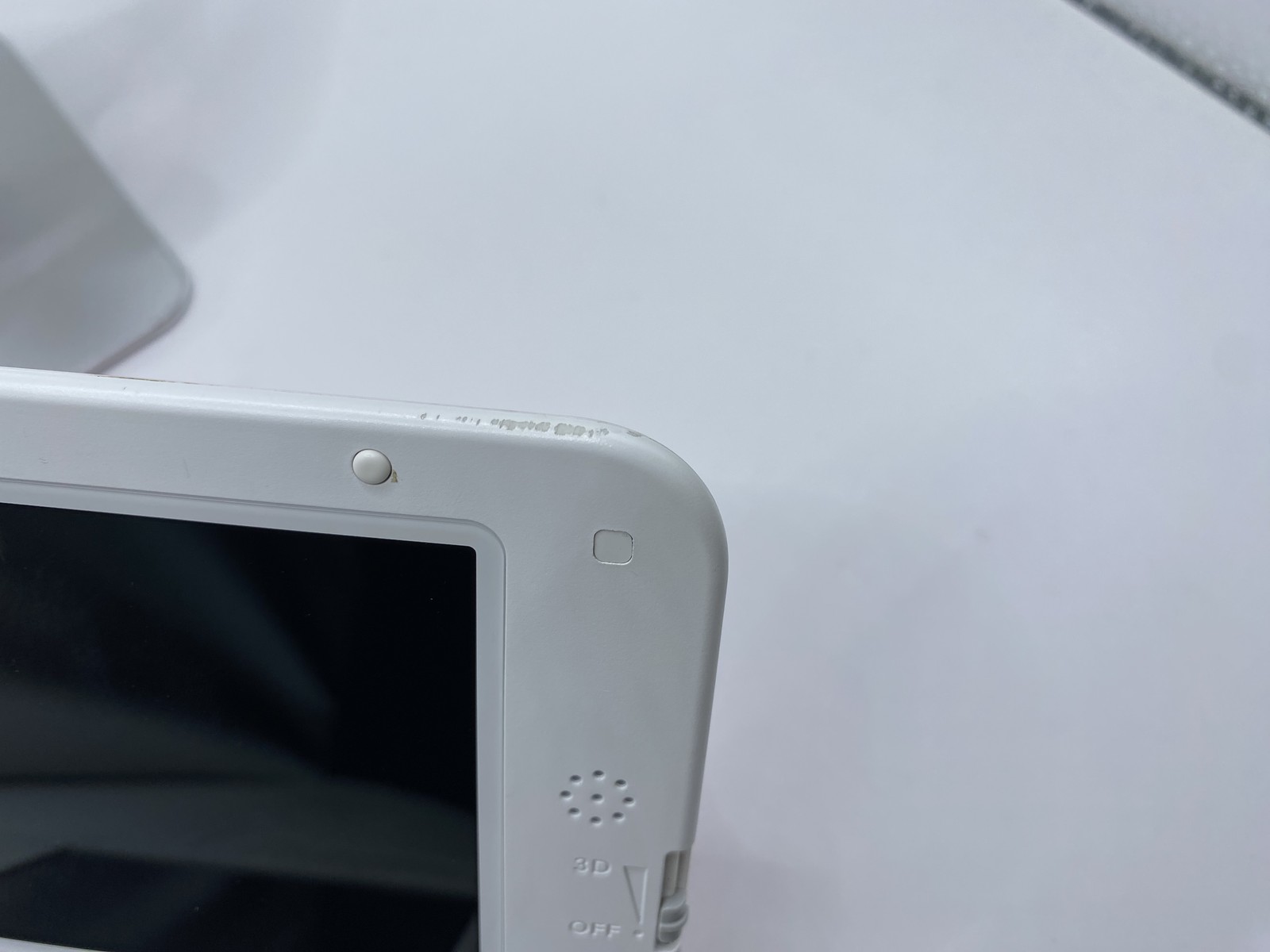 Scratched Nintendo 3DS XL LL Pink White SPR-001 Console