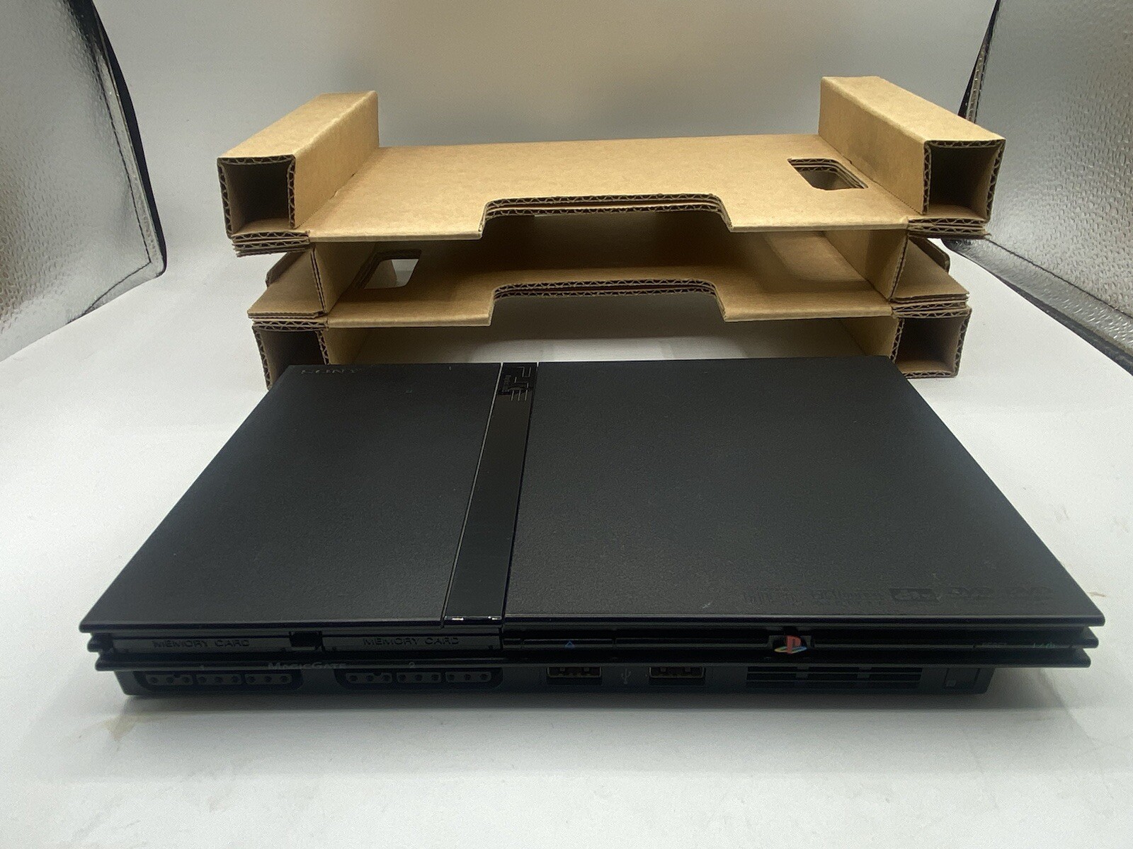 Sony PS2 Slim Charcoal Black Console SCPH-70001 Complete Box CIB With Manuals