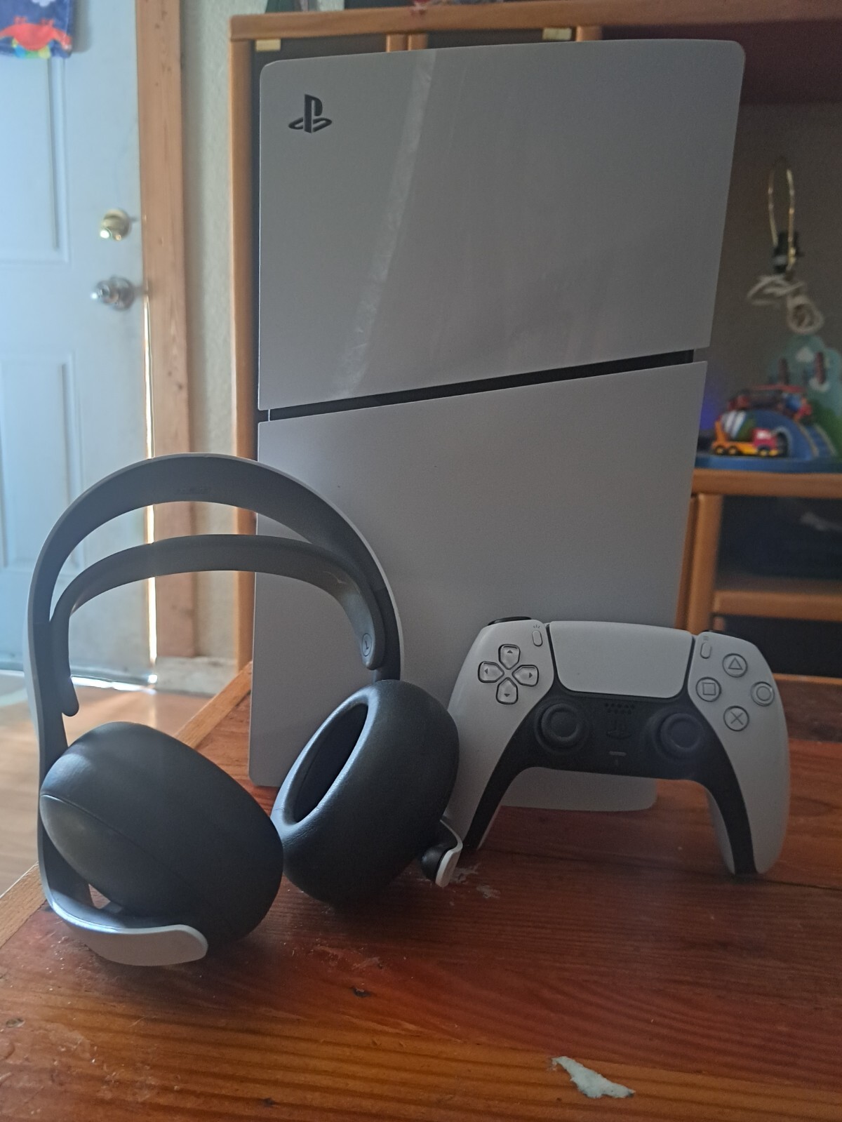 Playstation 5 with headphones