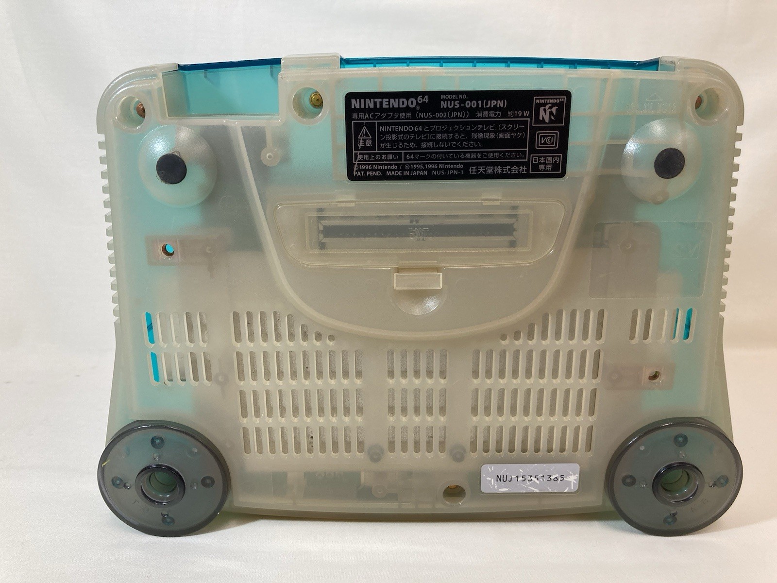 [g1470]Nintendo 64 Ice Clear Blue Console Controller Used Japan Seller N64