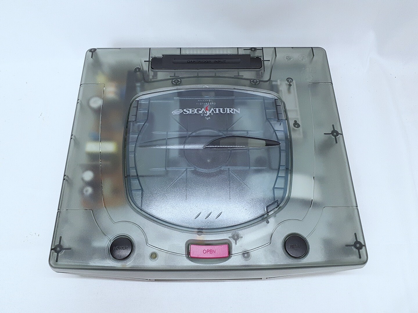 Sega Saturn Derby Stallion Limited Skeleton Black console set NTSC-J Tested