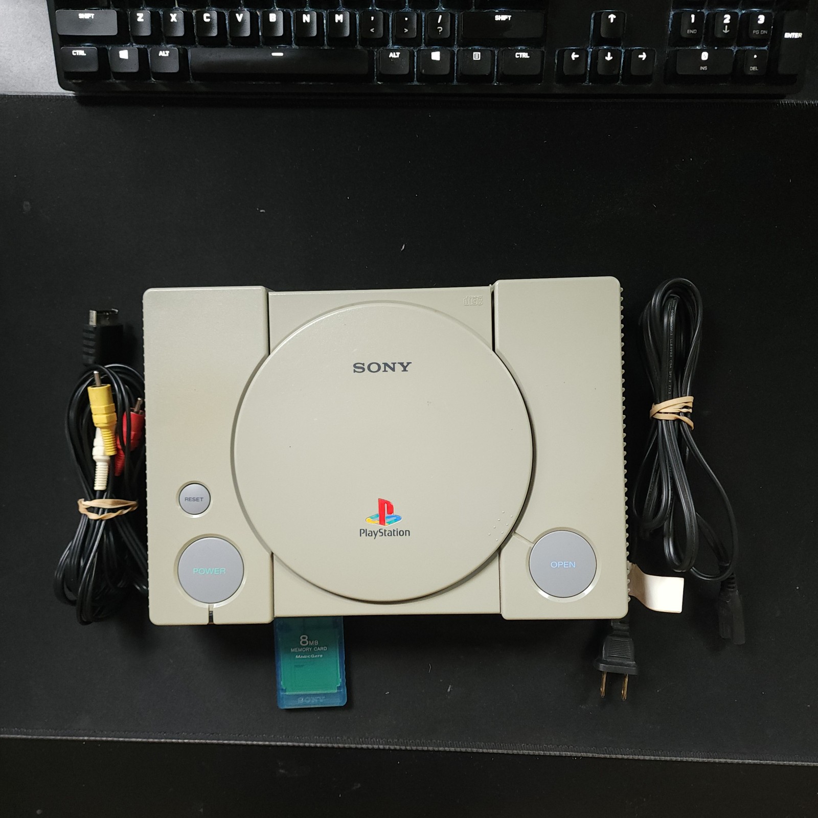 Sony PlayStation 1 Video Game Console *SCPH-7501* Tested W/ Cables, Patina Sony