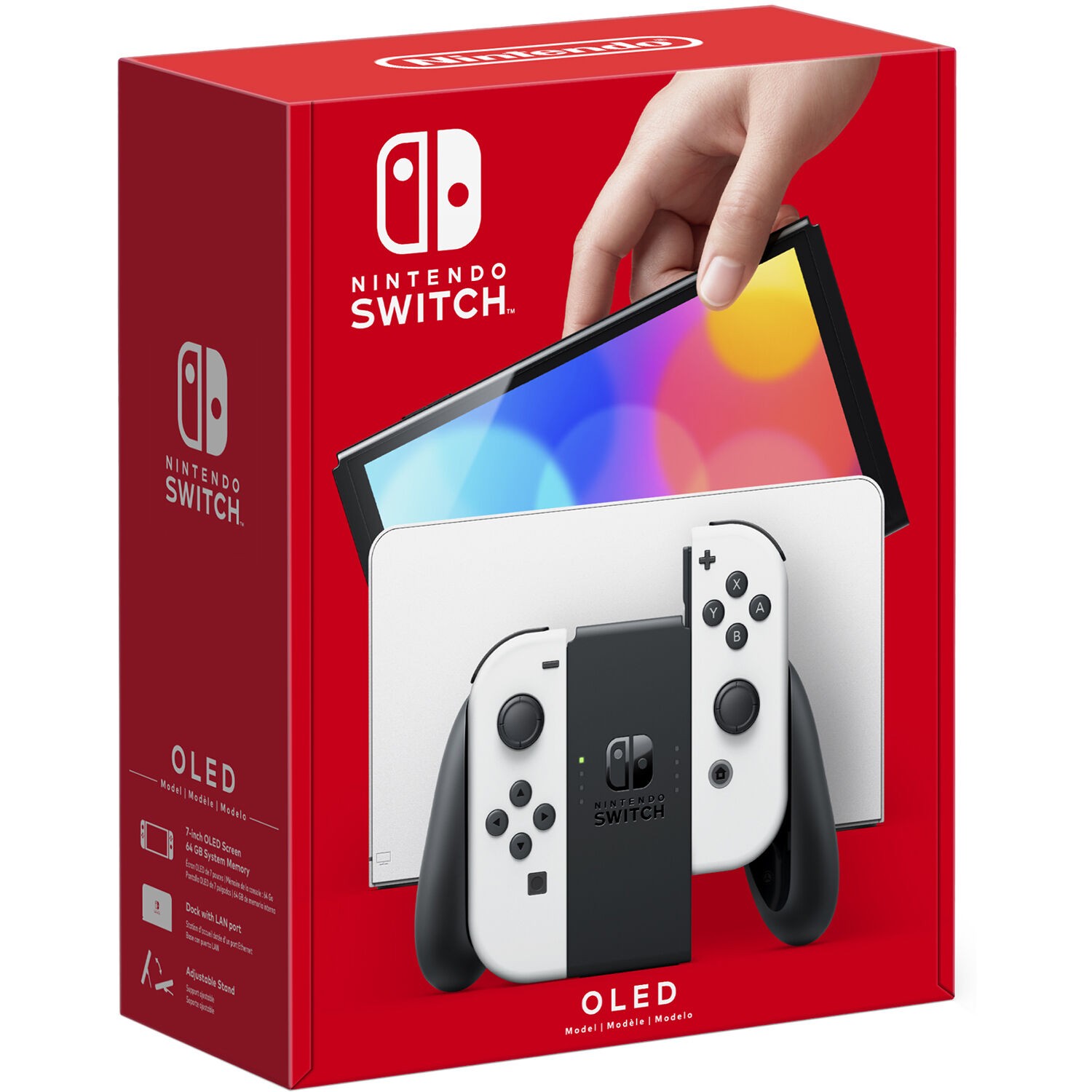 Nintendo Switch White OLED + Pokemon Sword + Accessory Gaming Kit