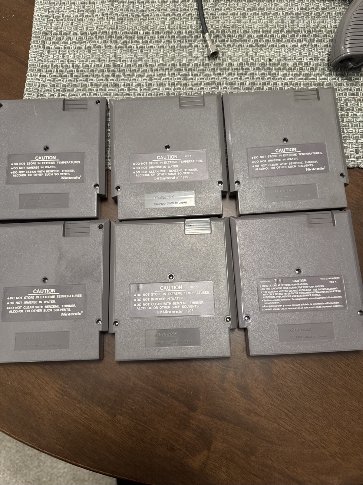 Nintendo NES Gray Console Tested Working With Six Games