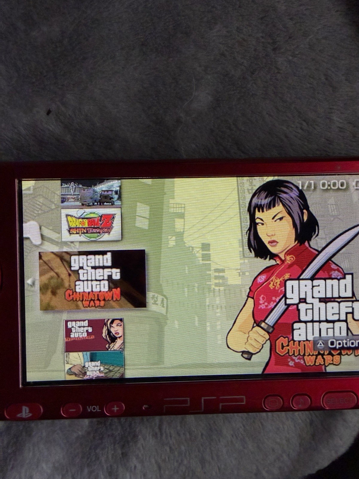 Sony PSP Red Handheld System Wi-Fi Internet Browsing USB Headphone Jack