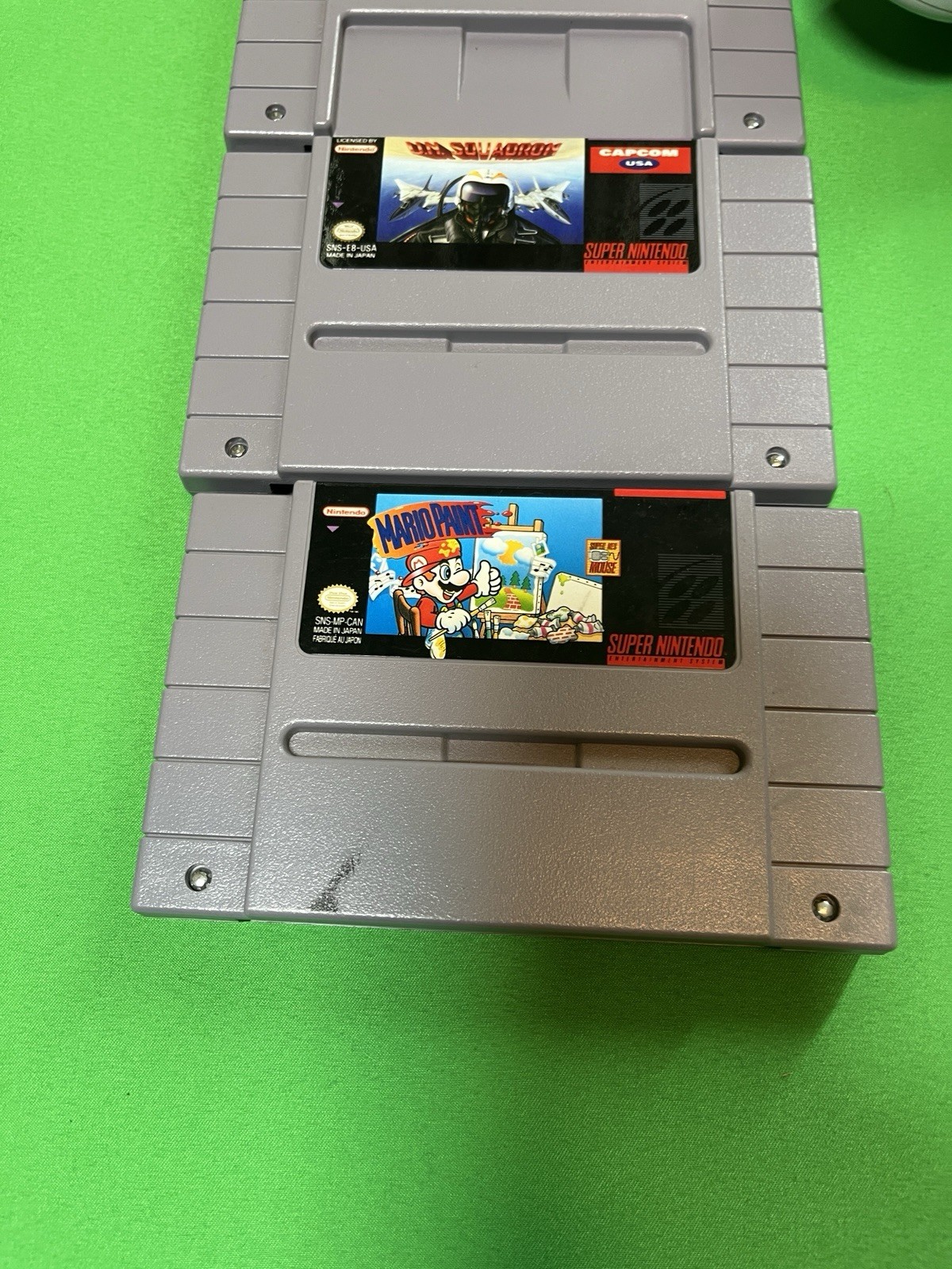 Super Nintendo Console W/ 7 Games 2 Controllers SNES Bundle TESTED & Working￼