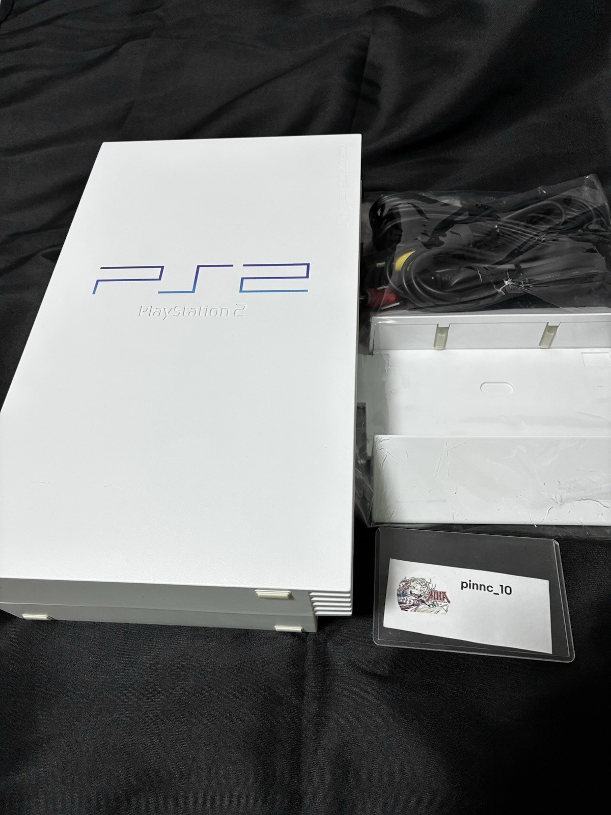 Sony PlayStation 2 PS2 Ceramic White SCPH-50000 Console Stand Tested Japan
