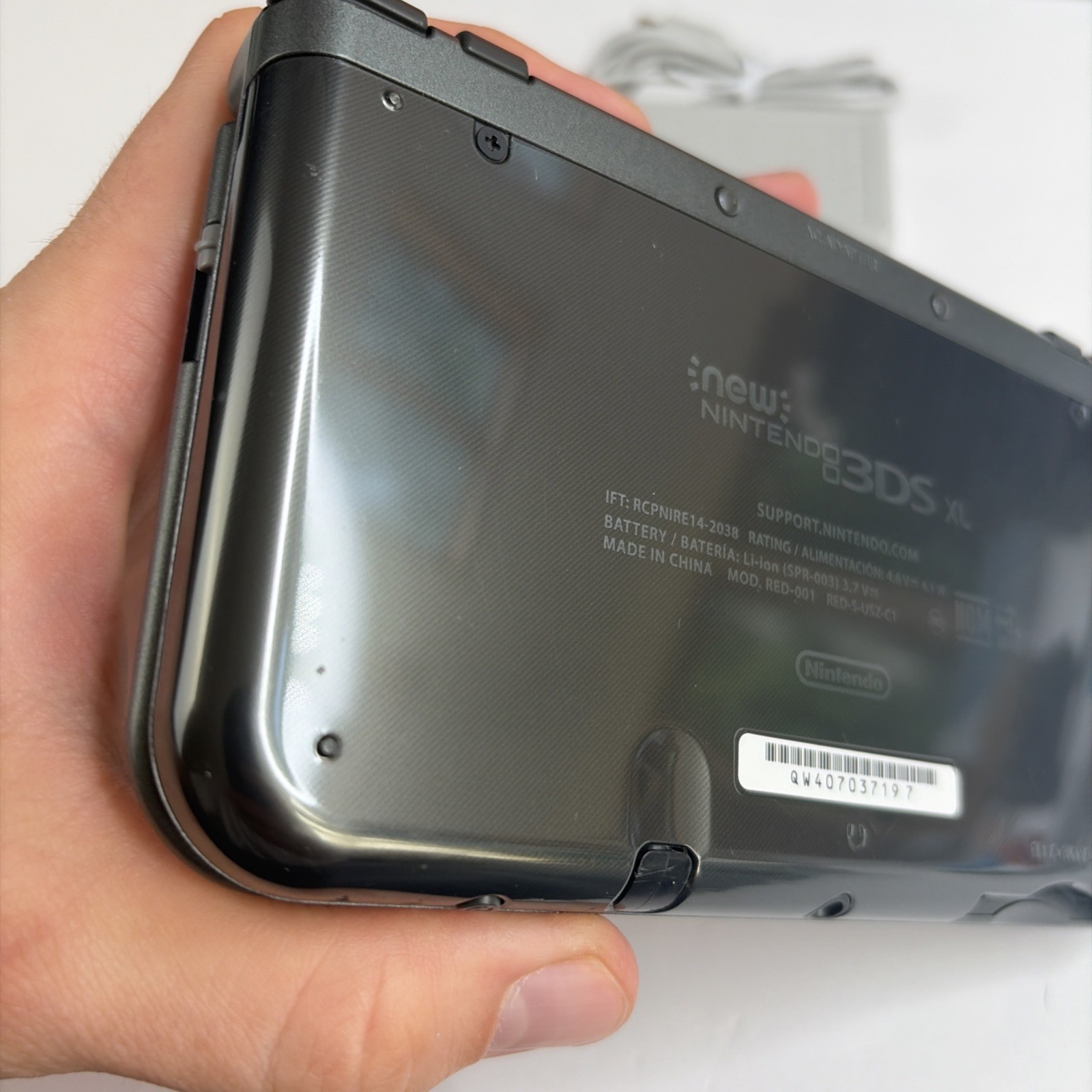 Clean! New Nintendo 3DS XL Gray Black Console Charger Stylus US Version