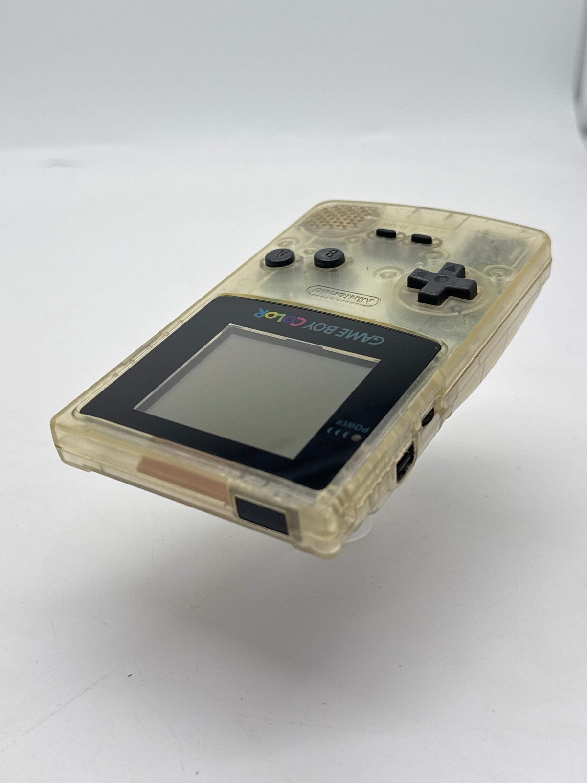 Nintendo Game Boy Color CGB-001 Clear Console #18 Faulty Volume – Buttons Hard t