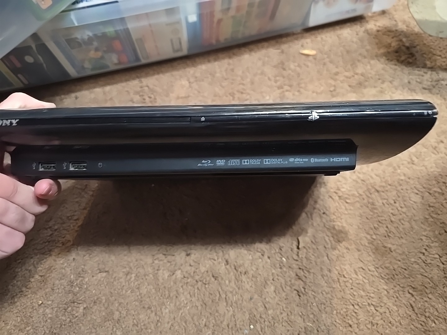 Sony PlayStation 3 Super Slim PS3 CECH-4001B Console, Cords, Controller – As Is