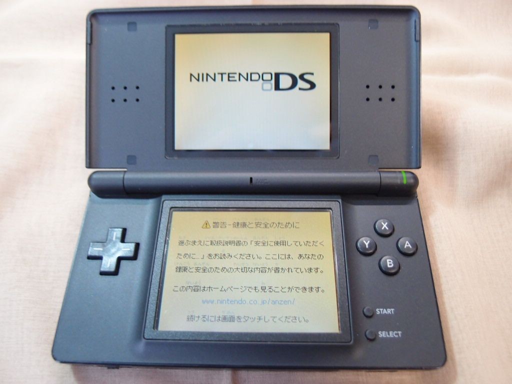 Nintendo DS Lite Console W/Charger USG-001 Jet Black English