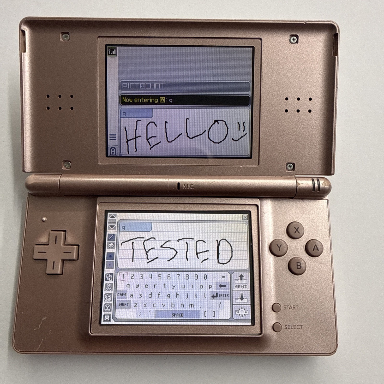 Ds – Nintendo DS Lite Nintendogs Best Friend Metallic Rose Console Tested 2945