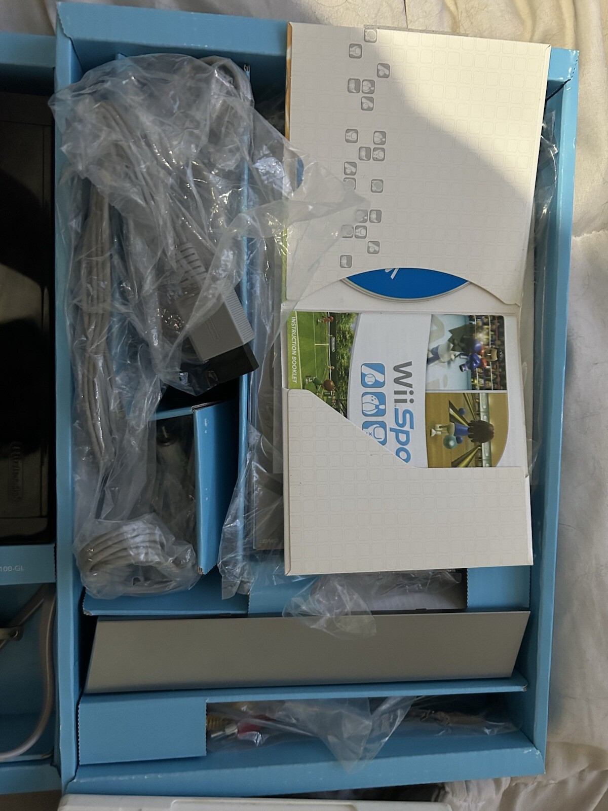 Black Nintendo Wii, Console, Controller, Connections And Original Box