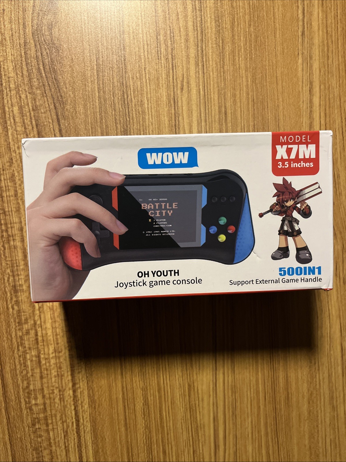 OH YOUTH JOYSTICK GAME CONSOLE- MODEL X7M – 3.5 INCHES -RED & BLUE –