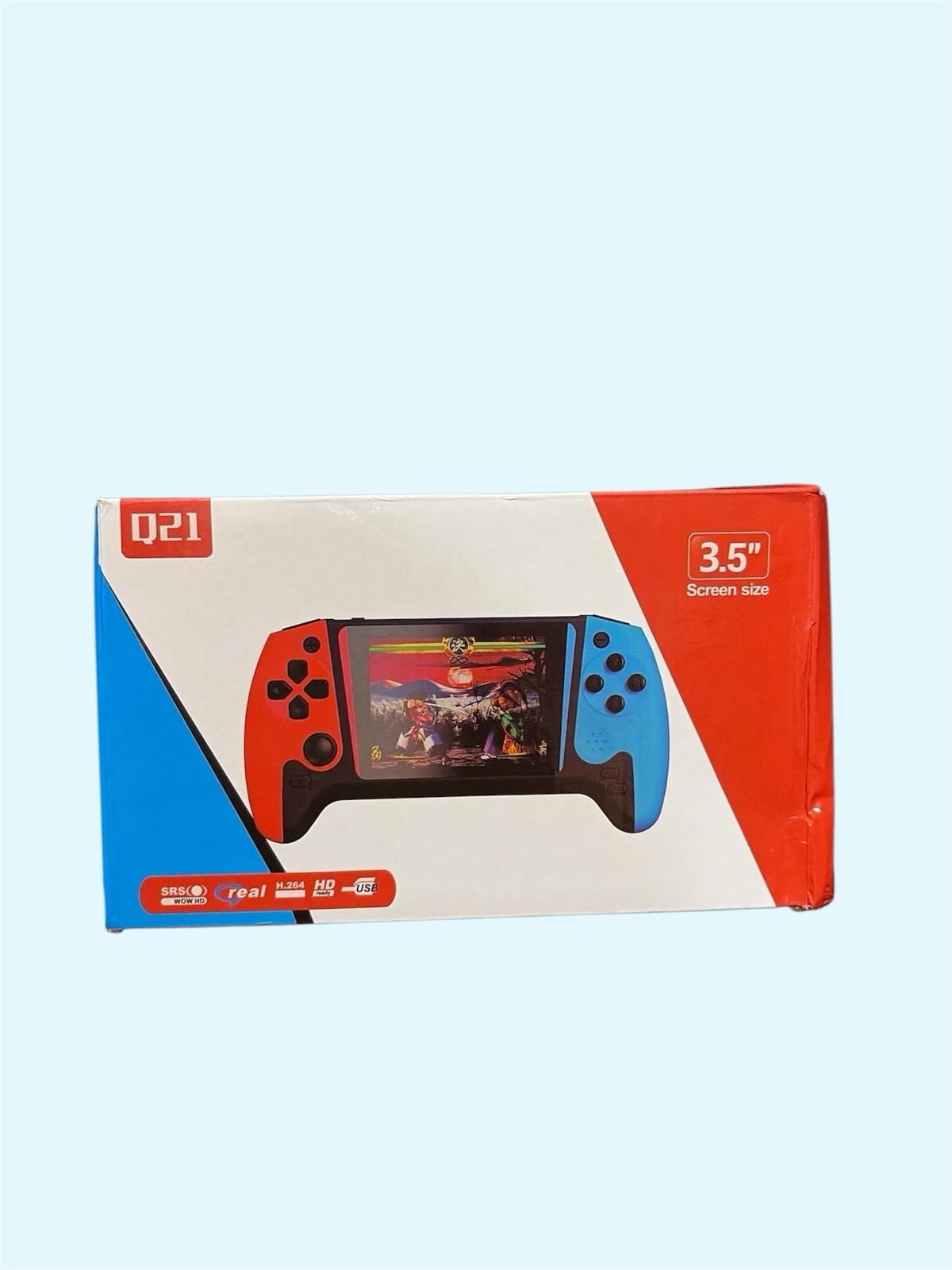 Game Joystick Handheld System Remote Sensing Game Console Red Blue Black