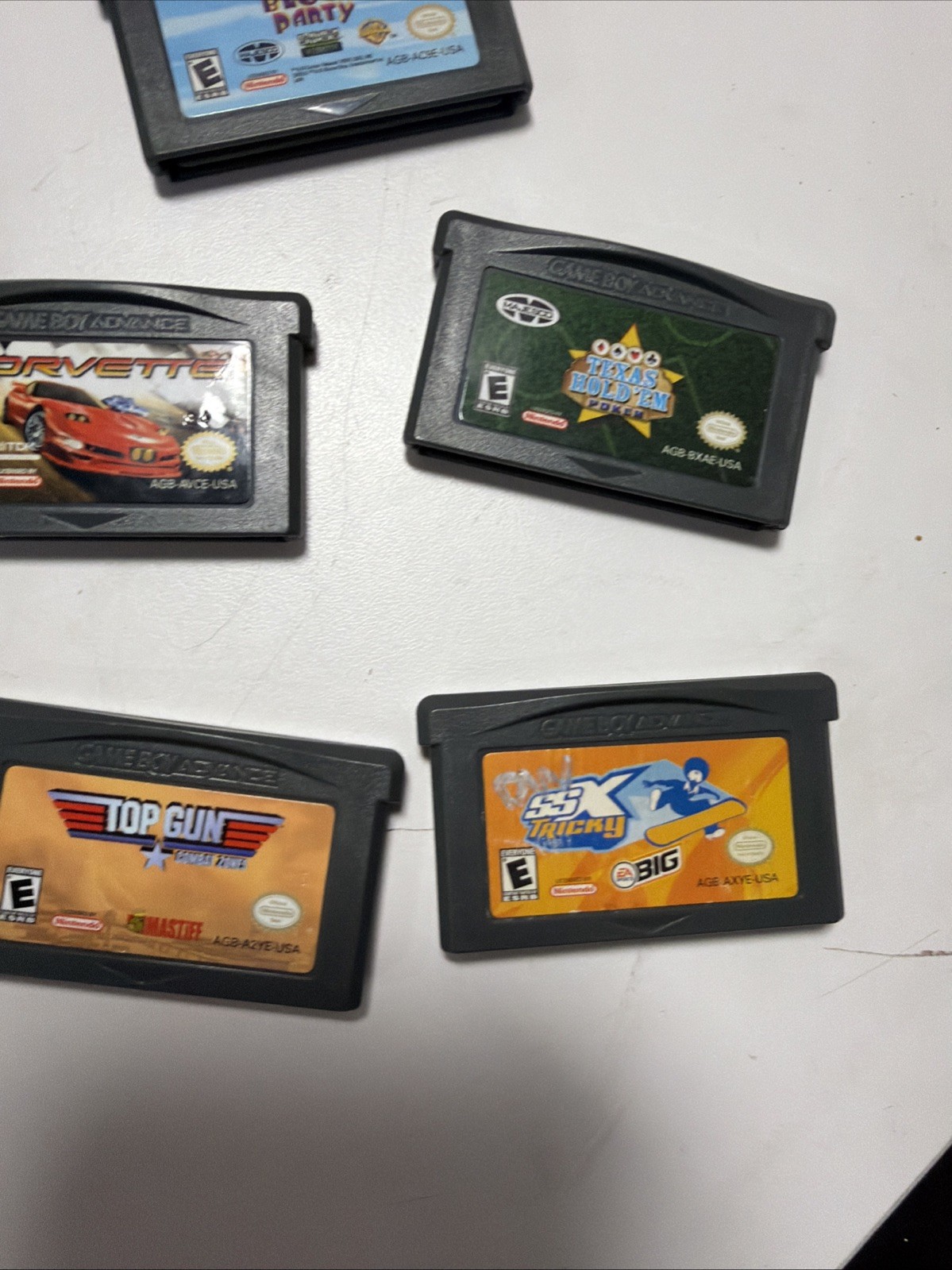 Nintendo Gameboy Advance GBA SP Cobalt Blue Handheld AGS-001+5 Games withCharger